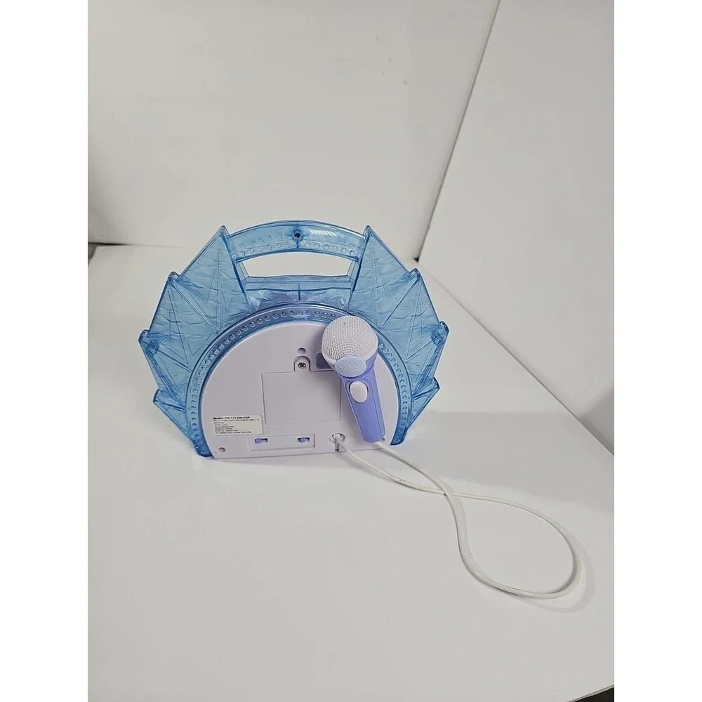 eKids Disney Frozen Karaoke Microphone with Bluetooth Speaker for Fans of Disney